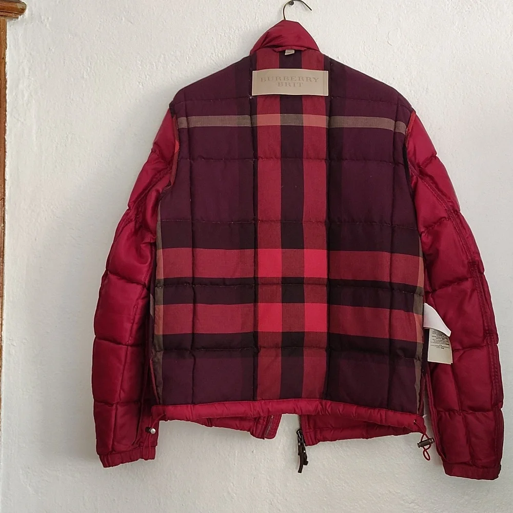 Burberry red jacket size Small - Picture 6 of 14